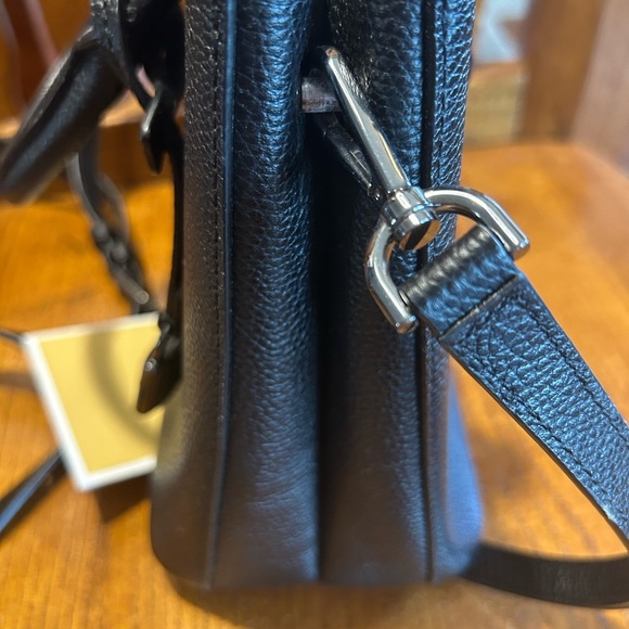 Michael Kors Black Adele Crossbody Bag with Silver Hardware EUC!! - Picture 7 of 16